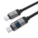 Acefast C15-04 USB-C - USB-C кабел с дисплей 480Mb/s 66W