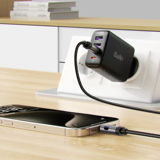 Acefast C15-04 USB-C - USB-C кабел с дисплей 480Mb/s 66W