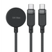 Acefast C6-11 USB-C 3in1 кабел - 2x USB-C / Qi 480Mb/s 100W