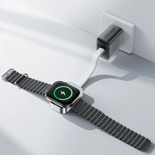 Acefast E21 5W безжично зарядно за Apple Watch - сребристо