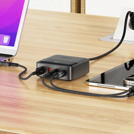 Acefast Z6 мрежово зарядно устройство GaN Desktop 2x USB-A