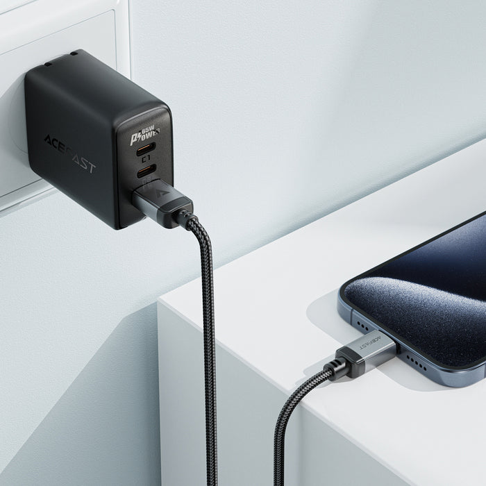 Acefast C20-04 USB-A - USB-C кабел 480Mb/s 3A 1.2m - черен