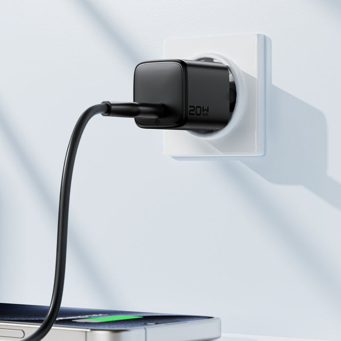 Зарядно за стена Acefast A117 GaN PD 20W USB-C - черно