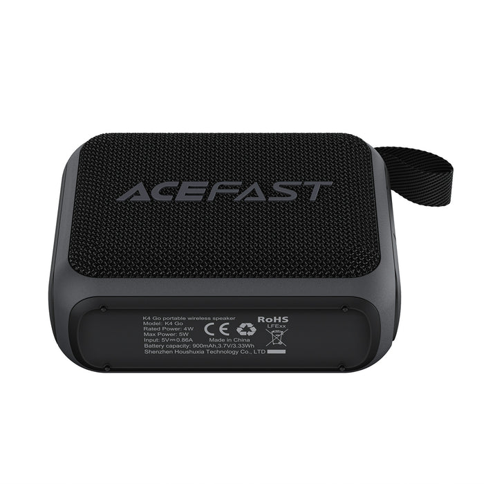 Безжичен мини високоговорител Acefast K4 Go Bluetooth 5.4 - черен