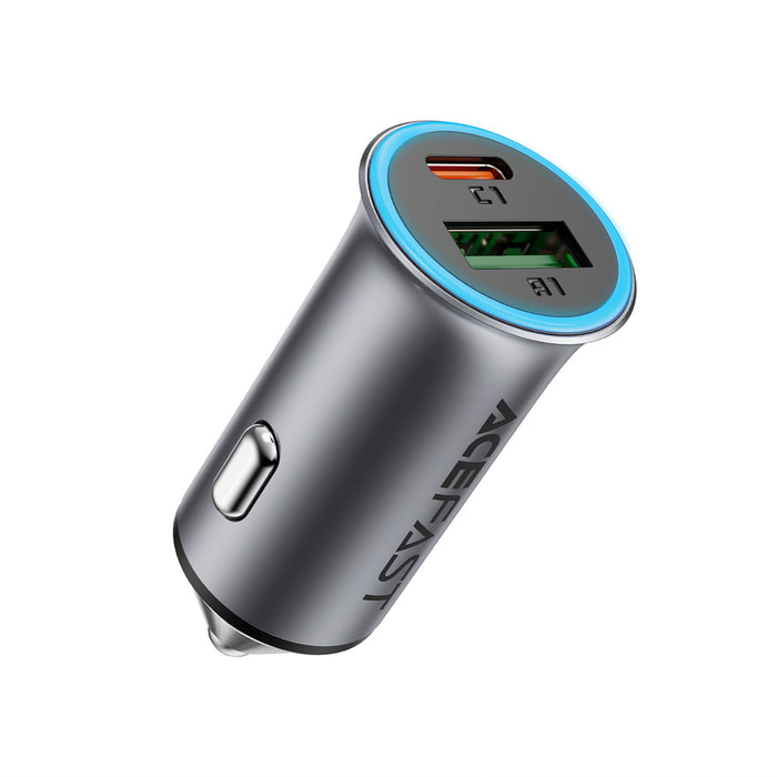 Зарядно за кола Acefast B16 95W USB-A + USB-C - сиво