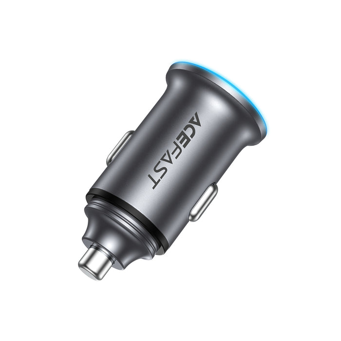 Зарядно за кола Acefast B15 65W USB-A + USB-C - сиво