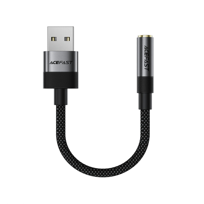 Acefast J13 USB-A към 3.5 мм мини жак адаптер - черен