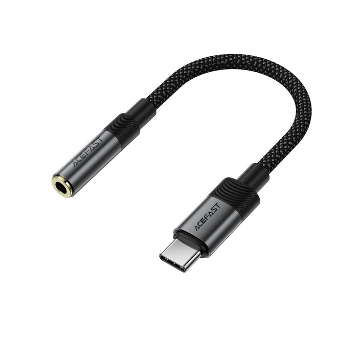 Acefast J12 USB-C към 3.5 мм мини жак адаптер - черен