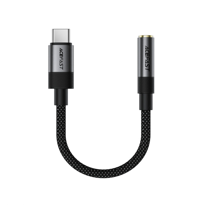 Acefast J12 USB-C към 3.5 мм мини жак адаптер - черен