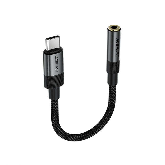 Acefast J12 USB-C към 3.5 мм мини жак адаптер - черен