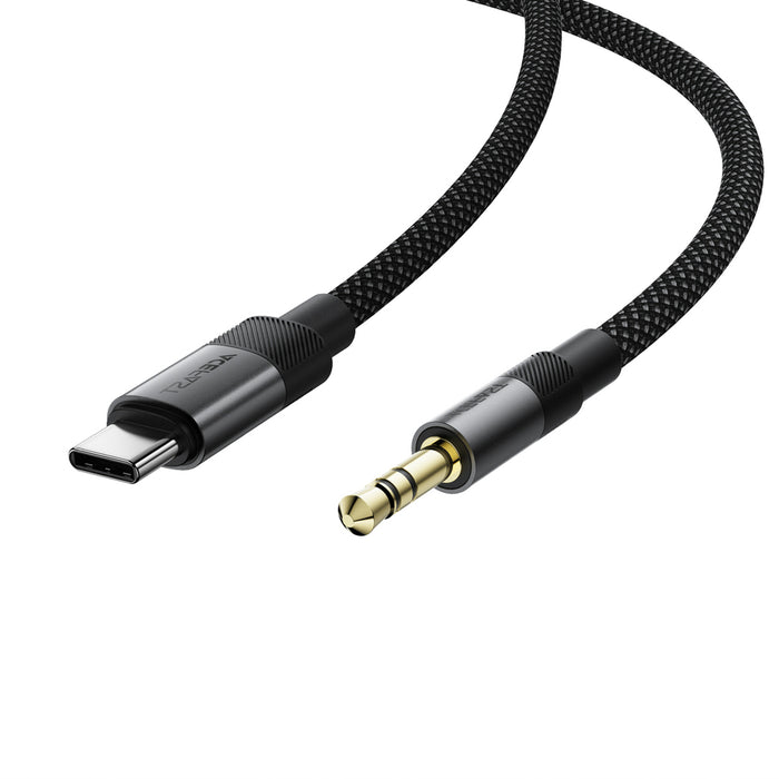 Acefast J11 USB-C към 3.5 мм мини жак кабел 1 м - черен