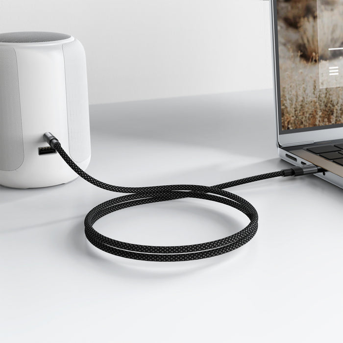 Acefast J11 USB-C към 3.5 мм мини жак кабел 1 м - черен