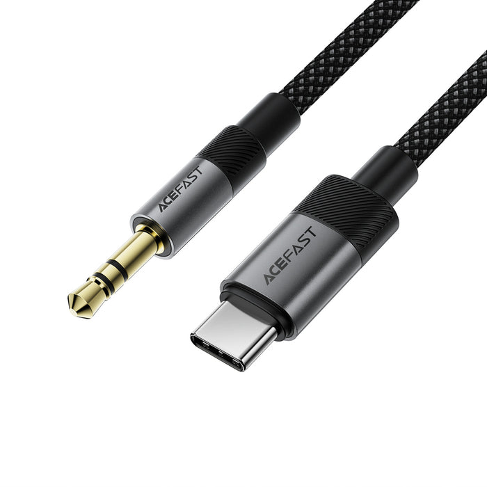 Acefast J11 USB-C към 3.5 мм мини жак кабел 1 м - черен