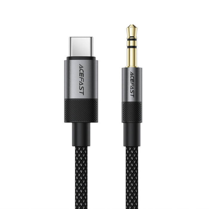 Acefast J11 USB-C към 3.5 мм мини жак кабел 1 м - черен