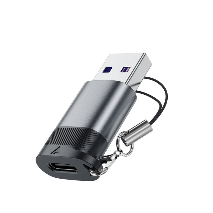 Acefast J8 USB-C - USB-A адаптер - сив