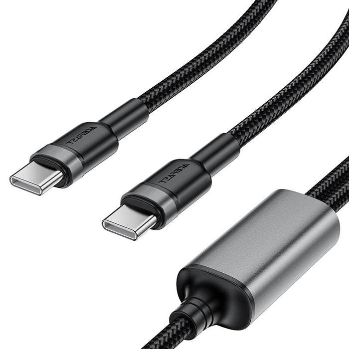 Acefast Кабел USB-C към 2х USB-C, 1,25м