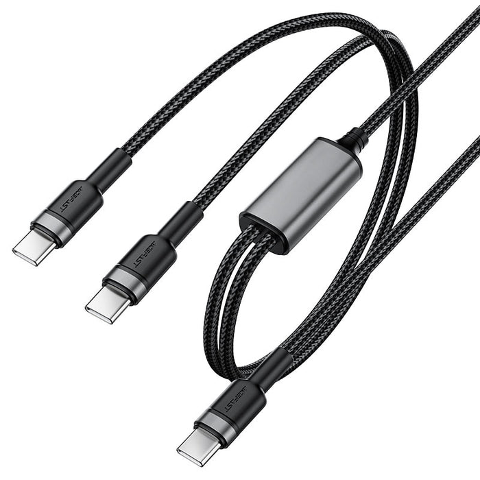 Acefast Кабел USB-C към 2х USB-C, 1,25м