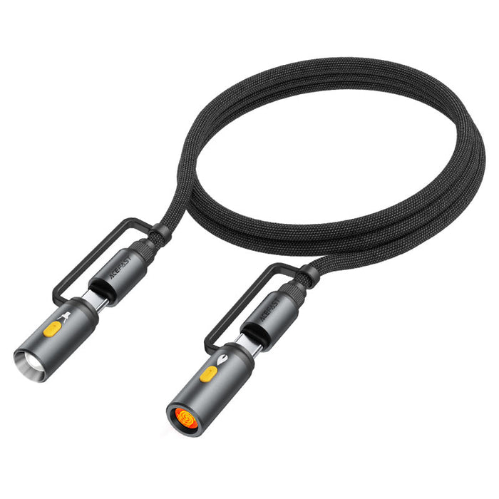 Acefast Кабел USB-C с Адаптери Фенер и Запалка, 1.2м