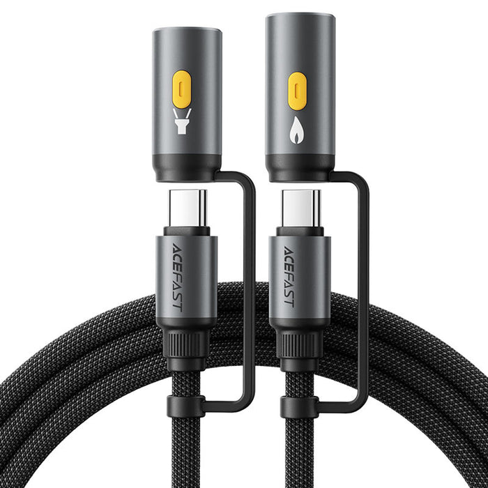 Acefast Кабел USB-C с Адаптери Фенер и Запалка, 1.2м