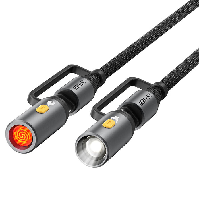 Acefast Кабел USB-C с Адаптери Фенер и Запалка, 1.2м