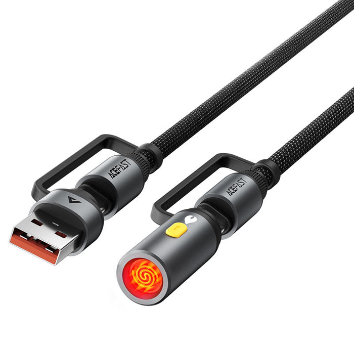 Acefast Кабел USB/USB-C към Type-C с адаптер за запалка, 1.2м