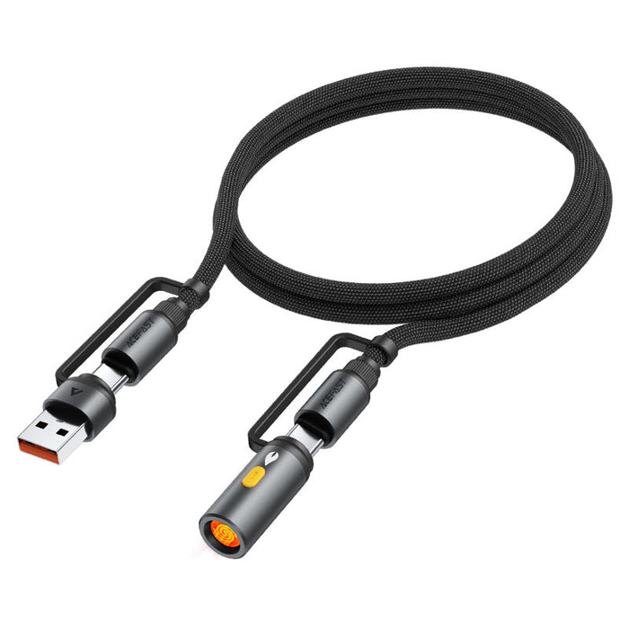 Acefast Кабел USB/USB-C към Type-C с адаптер за запалка, 1.2м