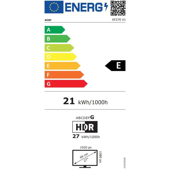 Acer Nitro XF270X1biiph 27’’ FHD (1920x1080) IPS ZeroFrame