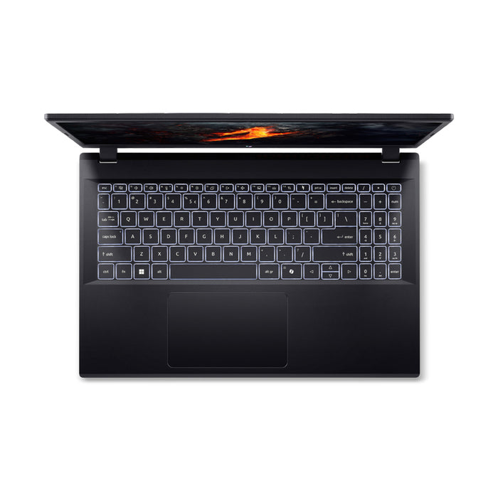 Гейминг лаптоп ACER Nitro V15 ANV15-41-R557 NH.QPFEX.00H 15.6 ", AMD RYZEN 7 7735HS, RAM 16 GB, SSD 512 GB, NVIDIA GEFORCE RTX3050, 6 GB GDDR6, WINDOWS 11, OBSIDIAN BLACK
