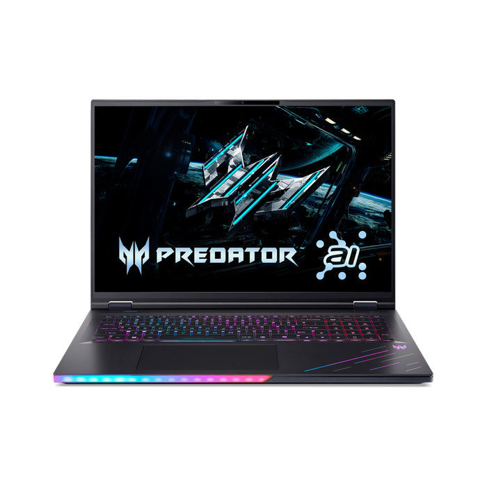 Гейминг лаптоп ACER Predator Helios 18 AI PH18-73-987M NH.QVWEX.00J . 18.0 ", INTEL CORE ULTRA 9 275HX, RAM 96 GB, SSD 5000 GB, NVIDIA GEFORCE RTX5090, 24 GB GDDR7, WINDOWS 11, ABYSSAL BLACK