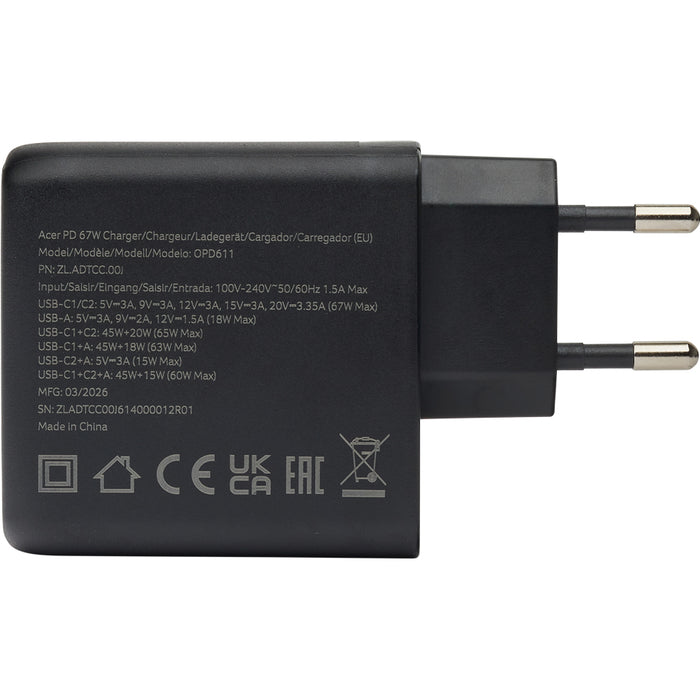 Зарядно устройство за лаптоп ACER 67W PD ZL.ADTCC.00J