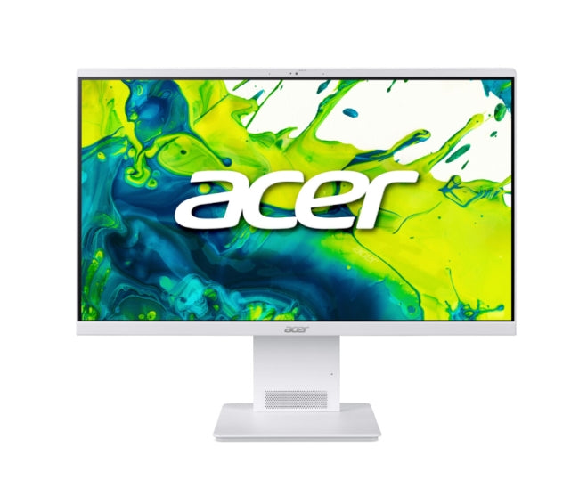Acer Aspire S24-B, 23.8'' AiO FHD (1920x1080) IPS 144Hz, Intel Core 7 155H (до 4.80GHz, 24MB), 16GB DDR5, 1TB SSD, Intel Arc Graphics, без DVD, WiFi 7 и BT 5.4, 90W AC адаптер, FHD IR камера, KBD и безжична мишка, без операционна система, сребрист