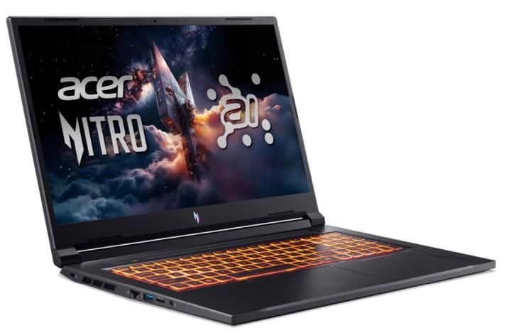 Гейминг лаптоп Acer - Nitro V17 NG-ANV17-41-R14D, 17.3'', FHD, Ryzen 7, 144Hz