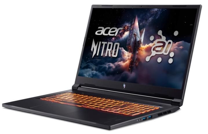 Гейминг лаптоп Acer - Nitro V17 NG-ANV17-41-R14D, 17.3'', FHD, Ryzen 7, 144Hz