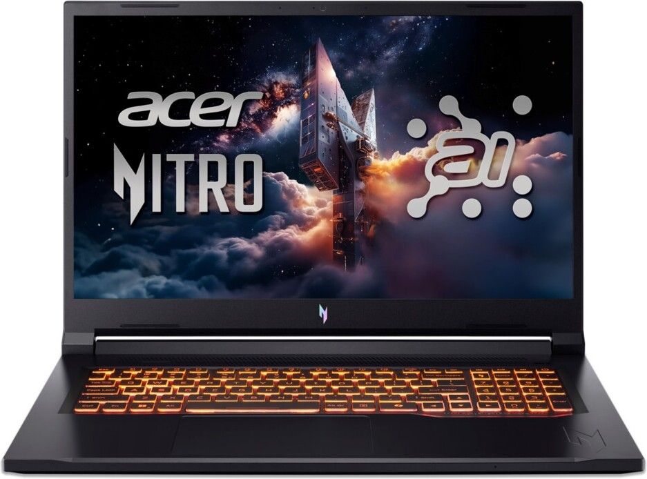 Гейминг лаптоп Acer - Nitro V17 NG-ANV17-41-R14D, 17.3'', FHD, Ryzen 7, 144Hz