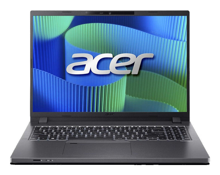 Лаптоп Acer TravelMate P2 TMP216-71-G3-TCO с Intel Core Ultra 5 125H, 40.6 см (16"), WUXGA, 16 GB DDR5-SDRAM, 512 GB SSD, Wi-Fi 6E (802.11ax), Windows 11 Pro, сив