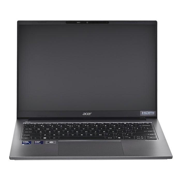 Acer TravelMate P4 TMX414-51-TCO Ultra 5 228V 14" WUXGA IPS 300 нита U5 228V 32GB LPDDR5X 512GB SSD Intel Arc 130V Graphics WLAN + Bluetooth LAN 1080p уеб камера 65Wh Windows 11 Pro Стоманено сиво 3-годишна гаранция на място