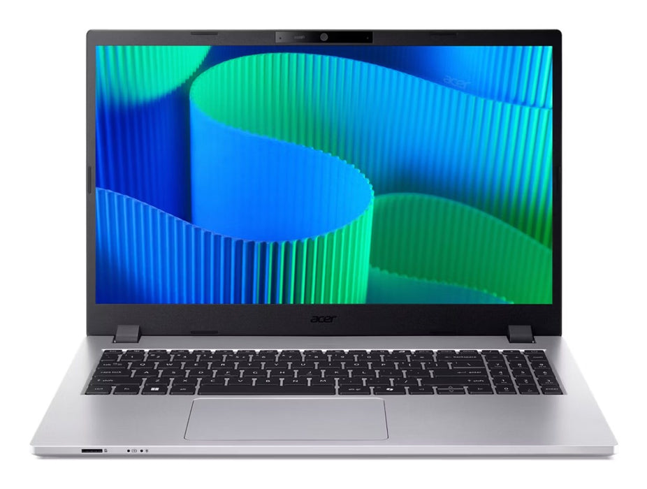 Лаптоп Acer TravelMate P2 TMP215-55-TCO с Intel Core 5 120U, 39.6 см (15.6"), Full HD, 16 GB DDR5-SDRAM, 512 GB SSD, Wi-Fi 6E (802.11ax), Windows 11 Pro, сребрист, нов, преопакован