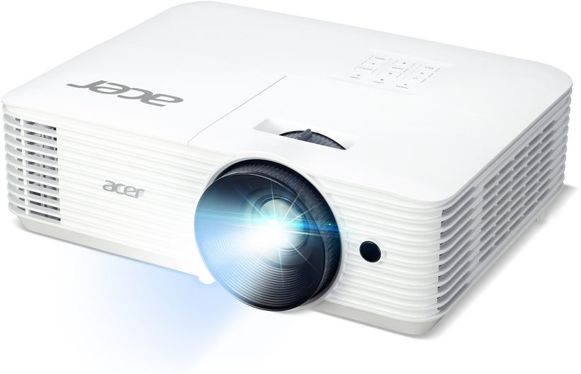 Проектор Acer H5386BDi, DLP, WXGA (1280 x 720), 5000 ANSI лумена, 20000:1, 3D, включен безжичен ключ, HDMI, VGA, RS-232, аудио вход, RCA, Wifi, високоговорител 3W, чанта, 2,75 кг, бял