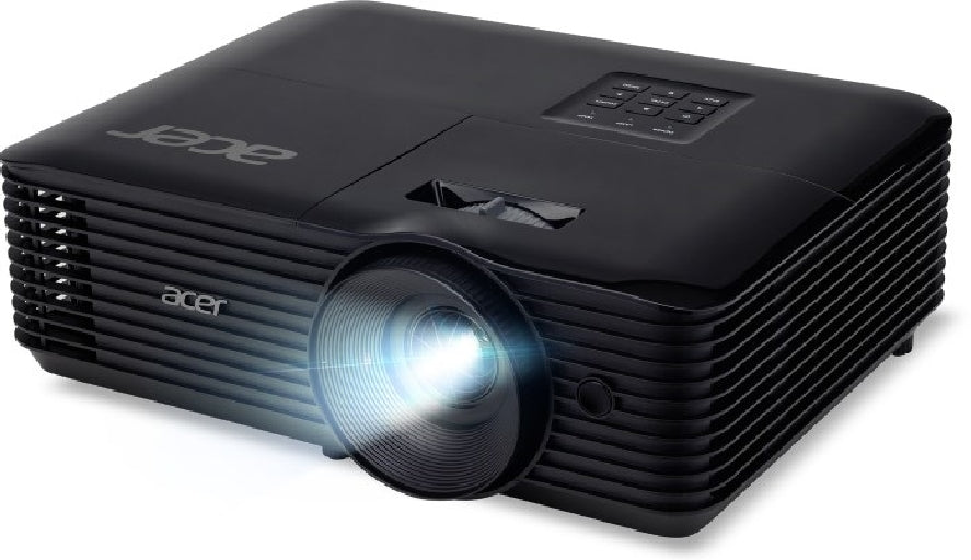 Проектор Acer X1228H, DLP, XGA (1024x768), 4800 ANSI Lm, 20 000:1, 3D, Auto keystone, HDMI, VGA in/out, RCA, RS232, Audio in/out, DC Out (5V/1A), 3W високоговорител, 2.7kg, черен