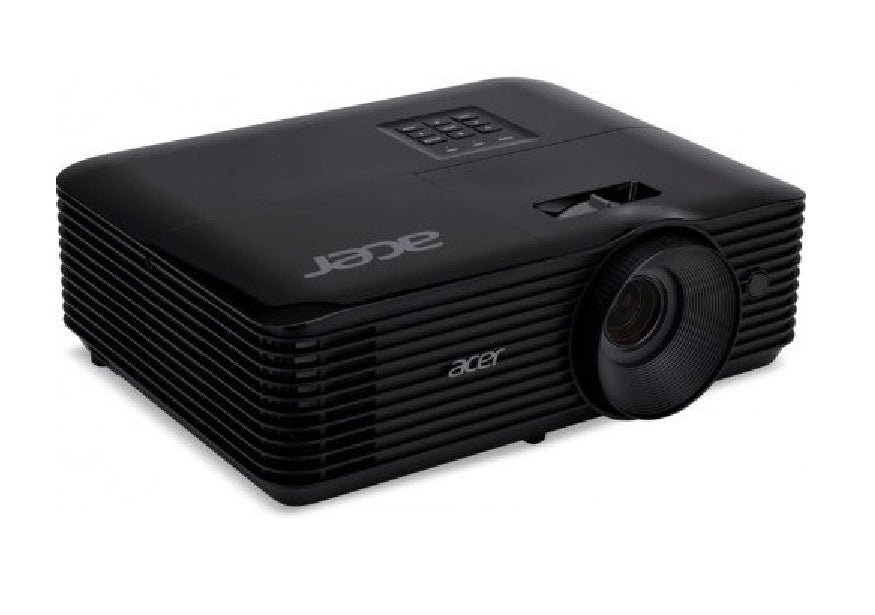 Проектор Acer X1228H, DLP, XGA (1024x768), 4800 ANSI Lm, 20 000:1, 3D, Auto keystone, HDMI, VGA in/out, RCA, RS232, Audio in/out, DC Out (5V/1A), 3W високоговорител, 2.7kg, черен