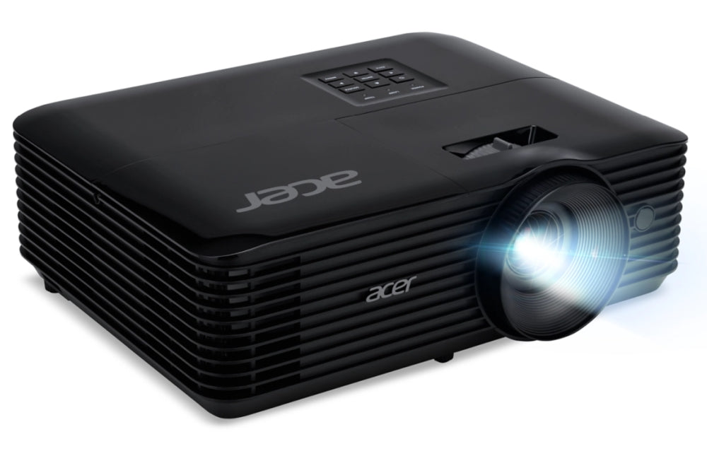 Проектор Acer X1228i, DLP, XGA (1024x768), 4800 ANSI Lm, 20 000:1, 3D, Автоматична трапецовидност, HDMI, WiFi, VGA вход, USB, RCA, RS232, Аудио вход/изход, DC изход (5V/1A), 3W високоговорител, 2.7 кг, Черен