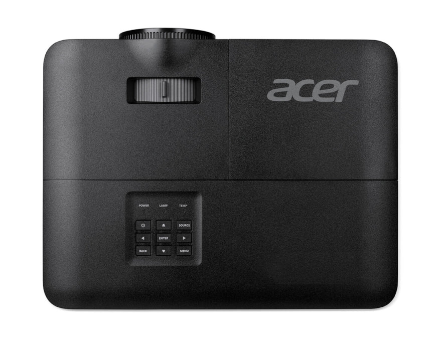 Проектор Acer X1328, DLP, WXGA (1280 x800), 5000 ANSI Lm, 20 000:1, 3D, Автоматично трапецовиднo изкривяване, 2*HDMI, VGA вход/изход, RCA, RS232, Аудио вход/изход, DC изход (5V/1A), 3W високоговорител, 2.7 кг, Черен