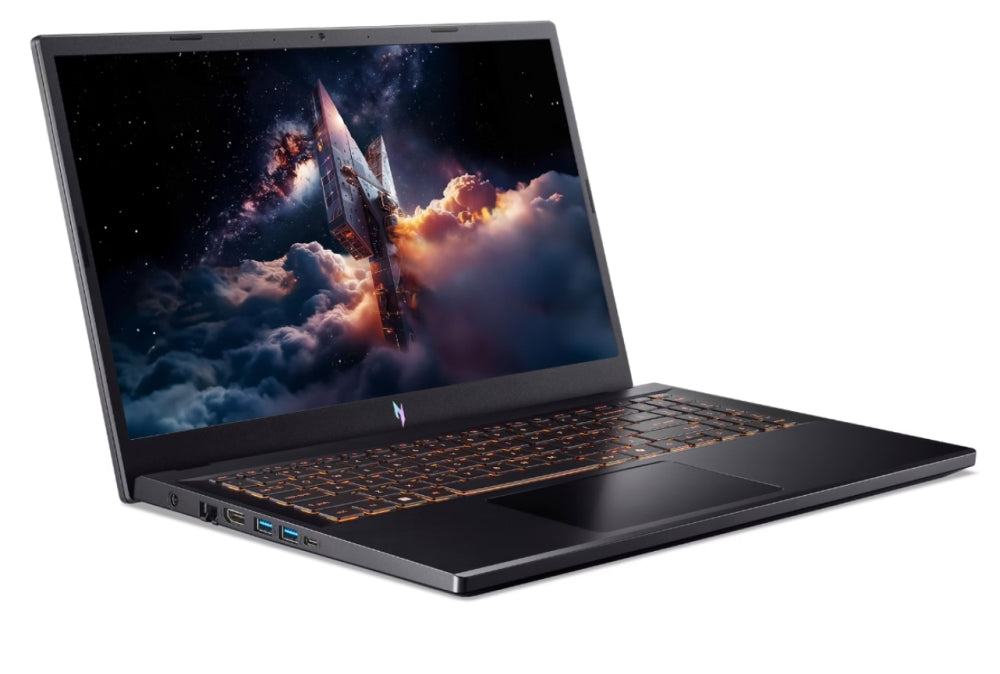 Acer Nitro V 15, ANV15-52-59ZT, Intel Core i5-13420H (8C/12T, до 4.7GHz, 12MB), 15.6" FHD IPS (1920x1080), 165Hz, 16GB DDR5 (1 свободен слот), 512GB PCIe NVMe SSD, NVIDIA GeForce RTX 3050 6GB GDDR6, Wi-Fi AX, BT 5.2, HD камера, подсветка на клавиатурата,