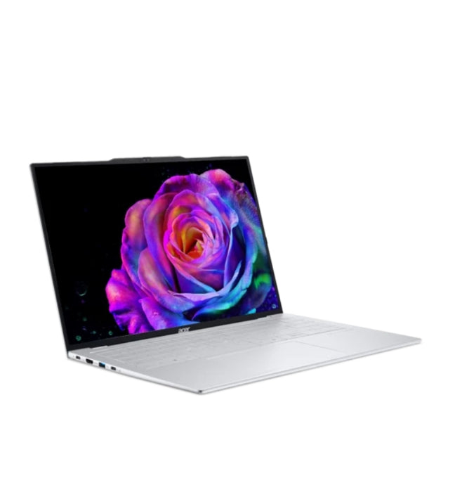 Acer Swift Air 16, SFA16-61M-R3XW, AMD Ryzen AI 7 350 (8C/16T, до 5.0GHz, 16MB), 16" WUXGA OLED (1920x1200), 16GB LPDDR5 (вградена), 1TB PCIe NVMe SSD, AMD Radeon 860M, WIFI 6E, BT 5.2, FHD камера, подсветка на клавиатурата, Win 11 Home, светло сребрист
