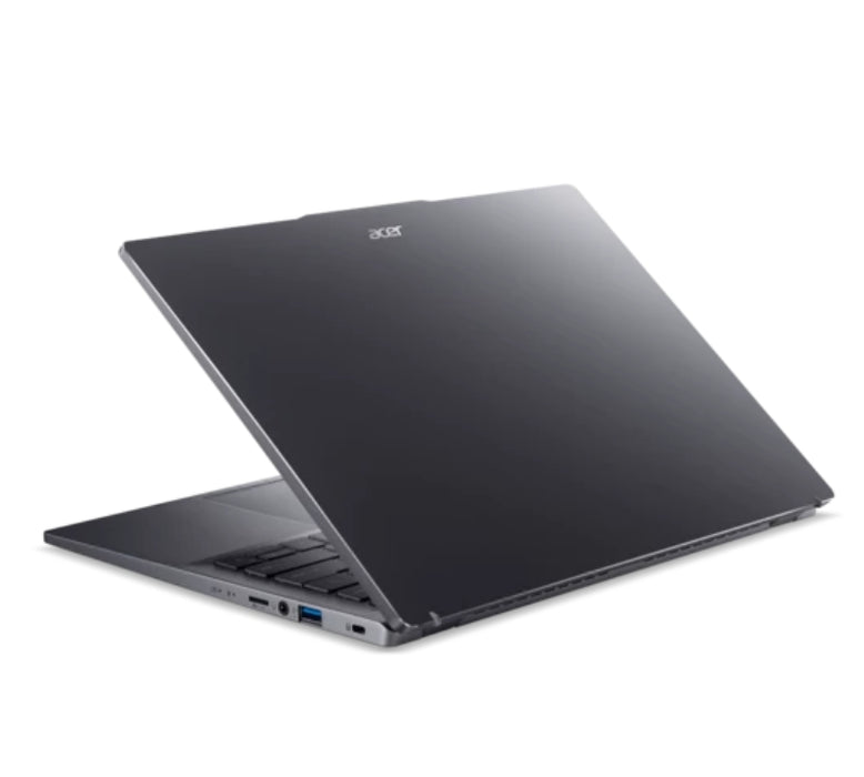 Acer SFG14-63-R1DP, AMD Ryzen 7 8845HS (до 5.1GHz, 16MB), 14'' CineCrystal OLED WQ2.8K 90Hz (2880 x 1800), AMD Radeon Graphics, 16GB LPDDR5 вградена памет, 512GB SSD NVMe, 50Wh, WIFI6E+BT 5.3, QHD камера, MicroSD четец, Win 11 Home, подсветка на клавиатур