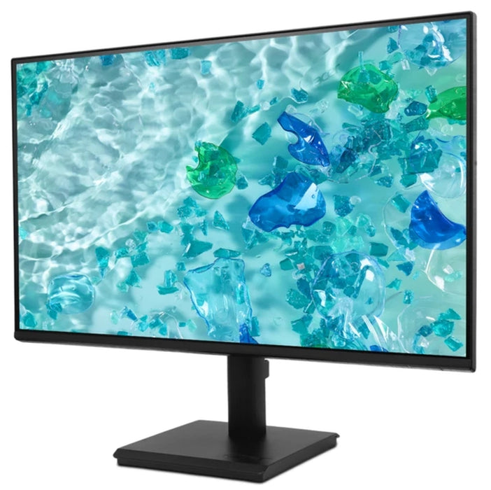 Acer Vero V277Gbmipx, 27'' FHD (1920x1080) IPS, ZeroFrame, 120Hz, 4ms GTG, AdaptiveSync, 250nits, VGA, HDMI, DP, Аудио вход/изход, Високоговорители, Енергиен клас C, Черен, 3Y