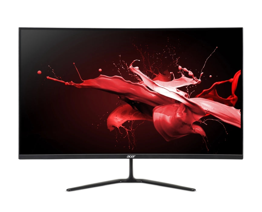 Acer Nitro ED320QRS3biipx, 31.5" Curved 1500R VA, Anti-Glare, ZeroFrame, FreeSync, 1ms(VRB), 3000:1, 250nits, 1920x1080 FHD, 180Hz, 2xHDMI, DP, Audio out, BluelightShield, Tilt, Черен