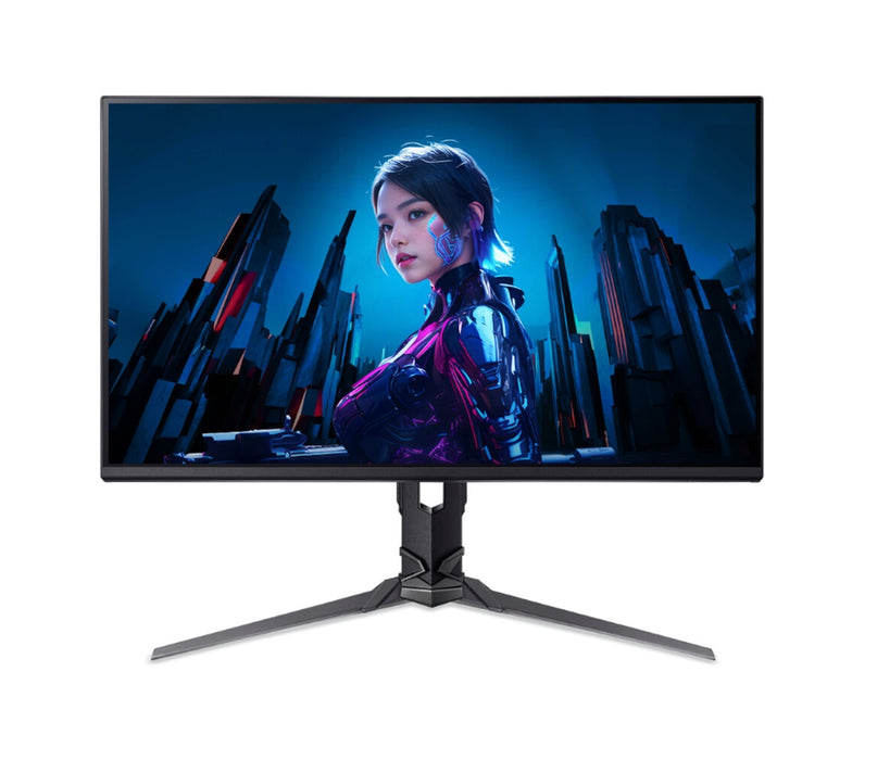 Acer Predator XB253QFbmiiprx, 24.5'' FHD (1920x1080) IPS, ZeroFrame, 300Hz, 1ms (VRB), HDR10, FreeSync Premium, 250 нита, 2xHDMI, високоговорители, DP, аудио изход, VisionCare, енергиен клас E, черен, 2Y