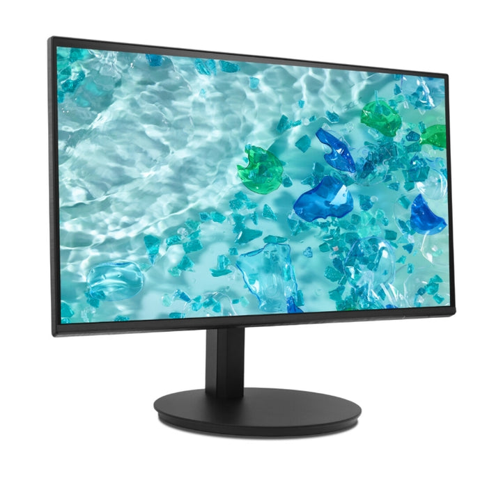 Acer Vero CB242YP6bmiprx, 23.8" FHD (1920x1080) IPS, ZeroFrame 144Hz Adaptive Sync, 1ms(VRB), 100M:1, 250nits, VGA, HDMI, DP, високоговорители, аудио вход/изход, Ergostand, EnergyStar, EPEAT Gold, енергийна ефективност клас B, черен, 3Y
