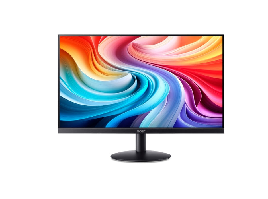 Acer SA242YH1bi, 23.8'' FHD (1920x1080) VA, ZeroFrame, 100Hz, 4ms (GTG), 250nits, 100M:1, VGA, HDMI, Енергиен клас E, Черен, 2Y